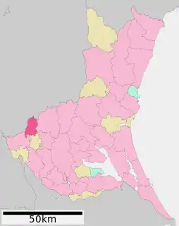 結城市位置図