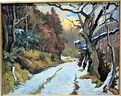 1936年(昭和11年)「雪の路」(雪の半原)