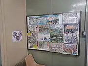 駅舎内の展示物