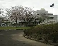 2011年に閉館した由利本荘市図書館(2008年4月19日)
