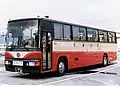 大型貸切車三菱ふそう・U-MS726S西工58MC C-I型車体架装(1991年撮影)