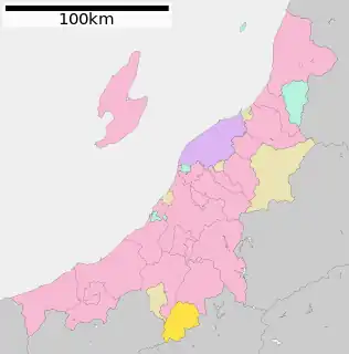 湯沢町位置図