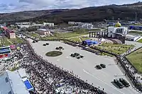 旭ヶ丘公園（その前は豊原競馬場（初代）。現勝利広場）