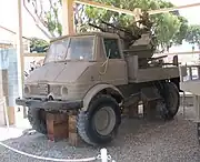 ウニモグにZPU-4を搭載したテクニカル