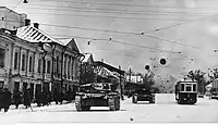 ナチス・ドイツ占領下のカリーニン市電（1941年撮影）