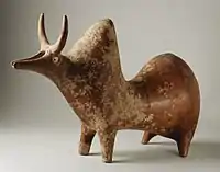 紀元前10世紀 - 8世紀 ギーラーン州出土 赤色磨研土器 瘤牛形水注