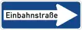 ドイツEinbahnstraßeは一方通行道路のこと