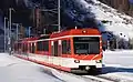 テッシュ-ツェルマット間のシャトルトレイン専用機であるBDSeh4/8形電車