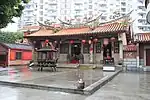 浦頭大廟（福建省漳州市）の龍柱。この関帝廟の龍は、5本爪である。