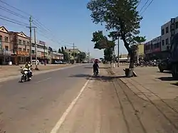 石空鎮の市街地とS201省道