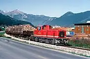 D 8が牽引する貨物列車（1993年撮影）