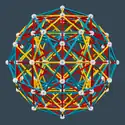 正六百胞体の三次元投影図