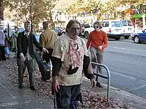 ハロウィンでのゾンビの仮装(米国)