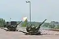 ZU-23-2を使用する空挺軍兵士