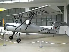 ドイツ博物館の所蔵されているツァウンケーニッヒ D－EBCQ、2008年7月