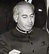 A man during a conversation.