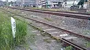 総合車両製作所横浜事業所回送線（池子線）・逗子側起点（2022年5月）