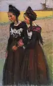 夕陽の中の2人のフリジア女性(1903)