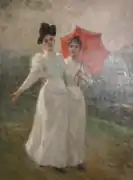 2人の女性の春の散歩 (1894)