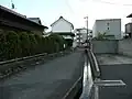 二の丸、西の土塁、堀跡