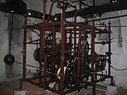 ツィットグロッゲのムーヴメント(ベルン、1218年~)。現在も使われている大型の機械式時計。
