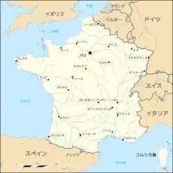 フランス・メトロポリテーヌの地図