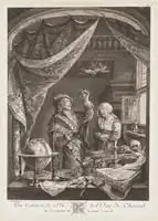 医者、ヘラルト・ドウの原画(1771)