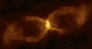ALMAによる、こぎつね座CK星の画像Credit:ALMA (ESO/NAOJ/NRAO)/S. P. S. Eyres