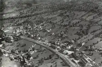 ヴァルター・ミッテルホルツァーにより撮影された1923年の航空写真